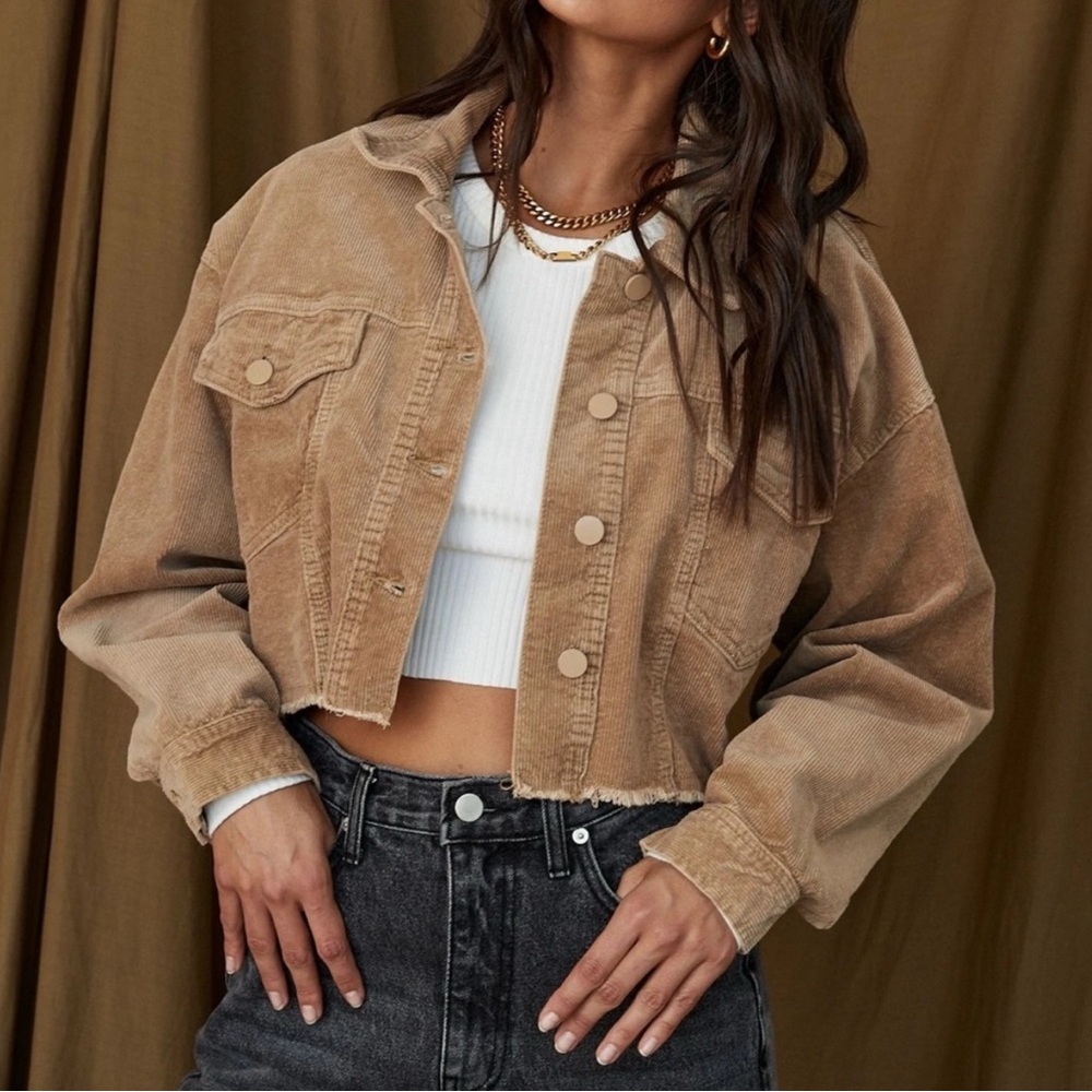 12th Tribe Cropped Corduroy Jacket